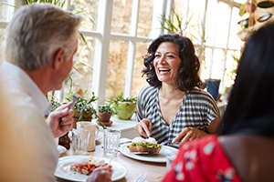 People enjoy brunch